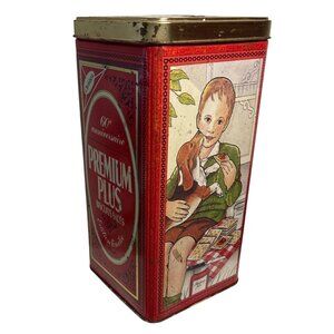 Christies Premium Plus Salted Crackers 60th Anniversary Tin Canada 80's